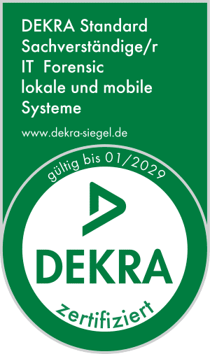 DEKRA-Zertifizierung Delta Forensik – IT-Sachverständiger